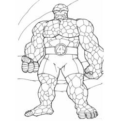 Quatre Fantastiques - Coloriages gratuits à imprimer