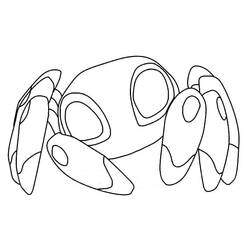 Coloriage Araignée robotique vue de dessus