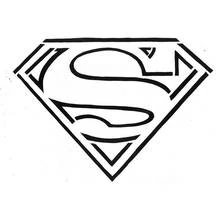 Coloriage Logo de super-héros en forme de blason