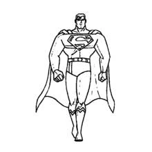Coloriage gratuit Superman (Super-héros et Super-vilains) #83619 à colorier aux crayons