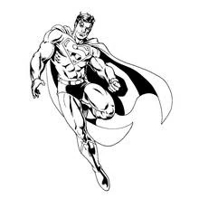Page de coloriage Superman (Super-héros et Super-vilains) #83620, gratuite à imprimer