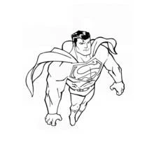 Dessin Superman (Super-héros et Super-vilains) #83639 à colorier pour petits et grands