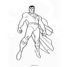 Coloriage imprimable Superman (Super-héros et Super-vilains) #83739 à colorier gratuitement