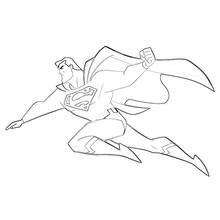 Coloriage Superman (Super-héros et Super-vilains) #83780, dessin gratuit prêt à imprimer