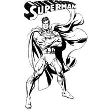 Dessin Superman (Super-héros et Super-vilains) #83781 à colorier pour petits et grands
