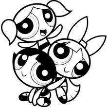 Supers Nanas - Coloriages gratuits à imprimer Supers Nanas - Coloriages gratuits à imprimer