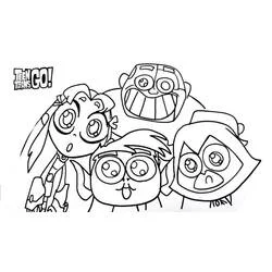 Teen Titans Go - Coloriages gratuits à imprimer Teen Titans Go - Coloriages gratuits à imprimer