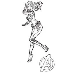 Veuve Noire - Coloriages gratuits à imprimer