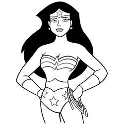 Wonder Woman - Coloriages gratuits à imprimer