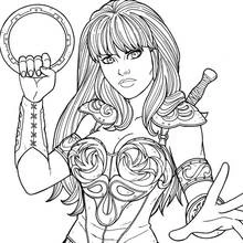 Xena - Coloriages gratuits à imprimer