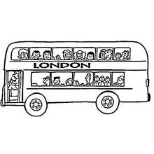 Coloriage imprimable Autobus / Autocar (Transport) #135303 à colorier gratuitement