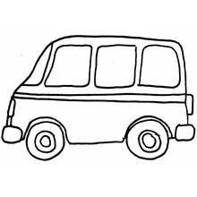 Dessin à colorier Autobus / Autocar (Transport) #135310, gratuit à imprimer
