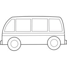 Coloriage Autobus / Autocar (Transport) #135319, dessin gratuit prêt à imprimer