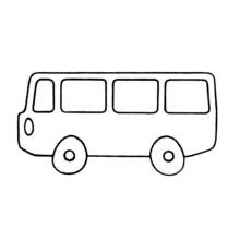 Page de coloriage Autobus / Autocar (Transport) #135322, gratuite à imprimer