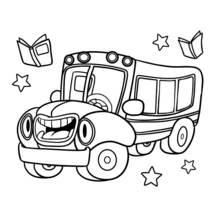 Dessin à colorier Autobus / Autocar (Transport) #135326, gratuit à imprimer