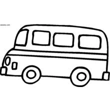 Coloriage imprimable Autobus / Autocar (Transport) #135336 à colorier gratuitement