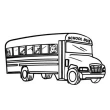 Coloriage Autobus / Autocar (Transport) #135339, dessin gratuit prêt à imprimer