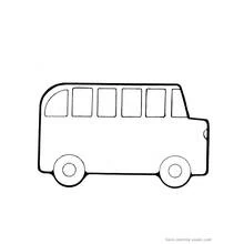 Coloriage à imprimer Autobus / Autocar (Transport) #135362 pour enfants et adultes
