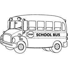 Dessin à colorier Autobus / Autocar (Transport) #135371, gratuit à imprimer
