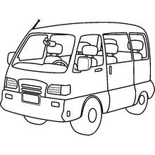 Coloriage à imprimer Autobus / Autocar (Transport) #135383 pour enfants et adultes