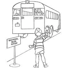 Page de coloriage Autobus / Autocar (Transport) #135396, gratuite à imprimer
