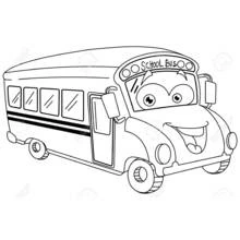 Joli coloriage Autobus / Autocar (Transport) #135499, prêt à imprimer