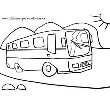 Page de coloriage Autobus / Autocar (Transport) #135500, gratuite à imprimer