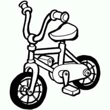 Coloriage Petit vélo pour enfant