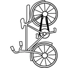 Coloriage Vélo vu de profil