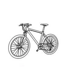 Coloriage Vélo utilitaire aux roues à rayons