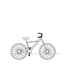 Coloriage Vélo vu de profil