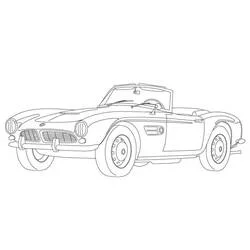 Coloriage BMW voiture décapotable classique