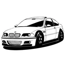 Coloriage BMW coupé sportif