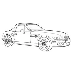 Coloriage BMW Z3 cabriolet