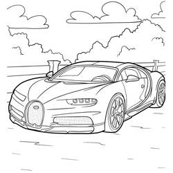 Coloriage Bugatti #218671 à imprimer et colorier