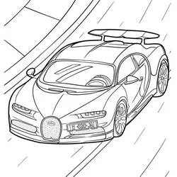 Coloriage Bugatti #218672 à imprimer et colorier