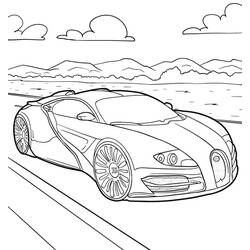 Coloriage Bugatti #218677 à imprimer et colorier