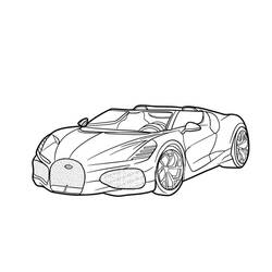 Coloriage Bugatti #218684 à imprimer et colorier