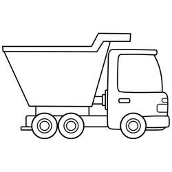 Camion Benne - Coloriages gratuits à imprimer
