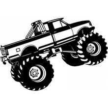 Coloriage Camion Monstre pick-up avec arceau et projecteurs