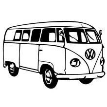 Coloriage Camionnette Volkswagen vintage