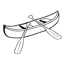 Canot / Chaloupe - Coloriages gratuits à imprimer