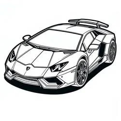 Lamborghini - Coloriages gratuits à imprimer