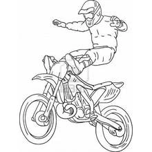 Motocross - Coloriages gratuits à imprimer