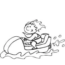 Motomarine / Seadoo - Coloriages gratuits à imprimer