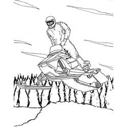 Motoneige / Skidoo - Coloriages gratuits à imprimer
