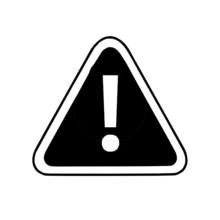 Coloriage Panneau routier de danger avec point d'exclamation