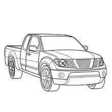 Coloriage Pick-up aux jantes sportives