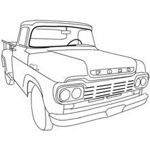 Coloriage Pick-up Ford vintage