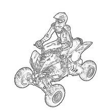 Illustration au trait Quad / VTT (Transport) #143191 prête à colorier